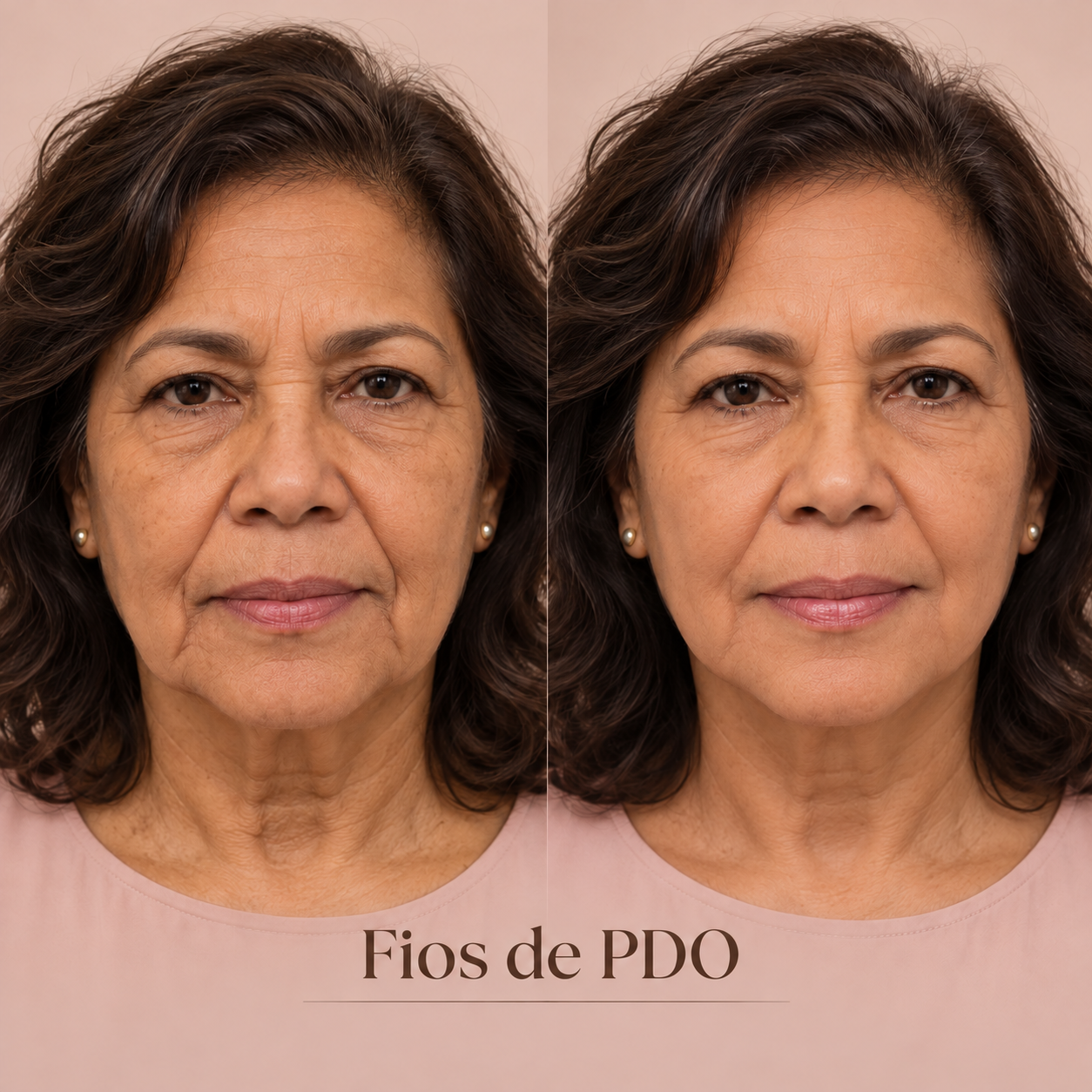 Ilustração conceitual de fios de PDO com pessoa fictícia